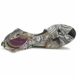 Etro 3467 Sandales et Nu-pieds Couleur Gris / Noir / Violet -Etro Soldes Magasin 134088 500 F