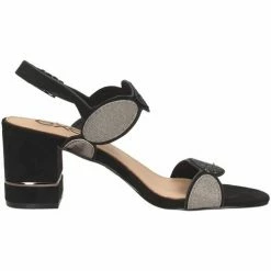 Exé Shoes Exe' PENNY-610 Sandales Femme NOIR ARGENT Sandales et Nu-pieds Couleur Multicolore -Etro Soldes Magasin 19706966 500 E