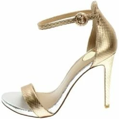 Exé Shoes Exe' SILVIA-750 Sandales Femme CHAMPAGNE / ARGENT / OR Sandales et Nu-pieds Couleur Beige