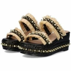 Exé Shoes CORFU 022 Sandales et Nu-pieds Couleur Noir -Etro Soldes Magasin 22377029 500 D