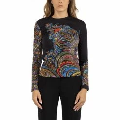 Etro Soldes Magasin 25 Etro SWEATER WOMAN T-shirts & Polos Couleur Multicolore