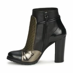Etro FEDRA Bottines / Boots Couleur Noir/Kaki/Argent -Etro Soldes Magasin 244090 500 D