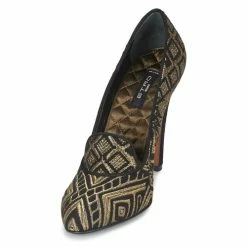 Etro 3055 Escarpins Couleur Noir / Or -Etro Soldes Magasin 449920 500 C